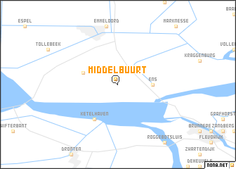 map of Middelbuurt