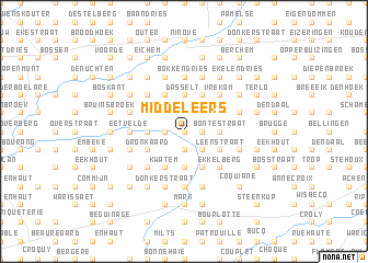 map of Middeleers