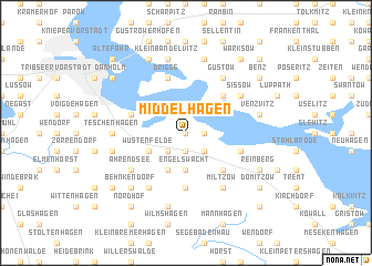 map of Middelhagen