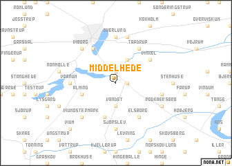 map of Middelhede