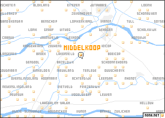 map of Middelkoop