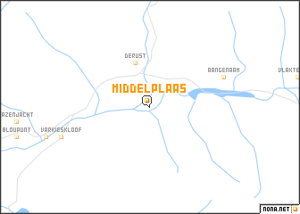 map of Middelplaas