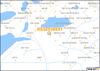 map of Middenvaart