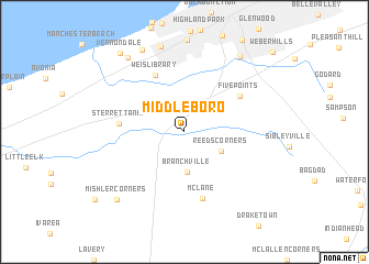 map of Middleboro