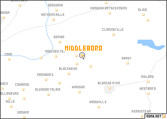 map of Middleboro