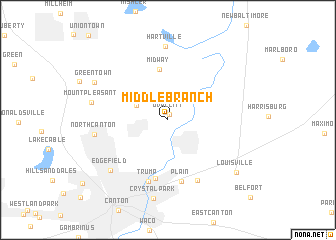 map of Middlebranch