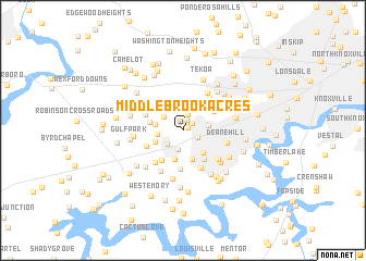 map of Middlebrook Acres