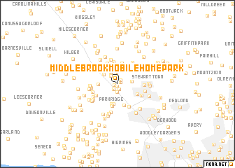 map of Middlebrook Mobile Home Park