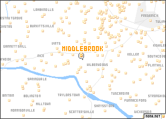 map of Middlebrook