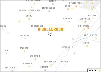 map of Middlebrook