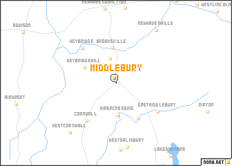 map of Middlebury