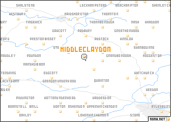 map of Middle Claydon