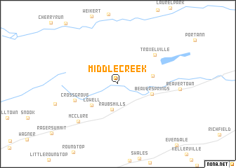 map of Middle Creek