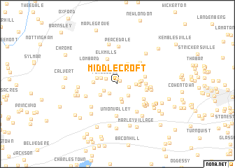 map of Middlecroft