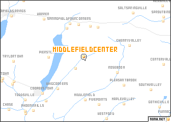 map of Middlefield Center