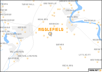 map of Middlefield