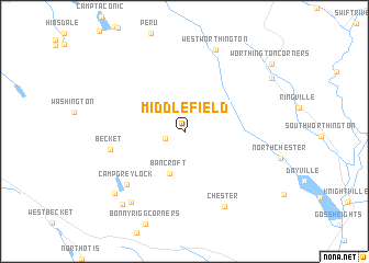 map of Middlefield