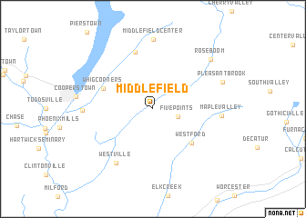 map of Middlefield