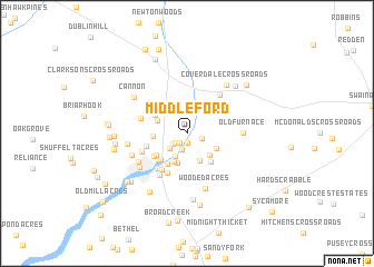 map of Middleford