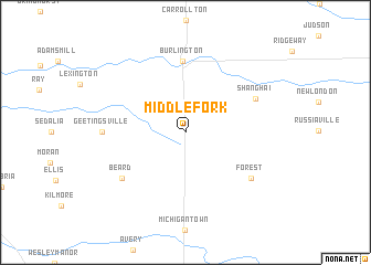 map of Middlefork