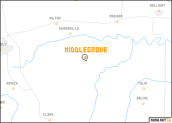 map of Middle Grove