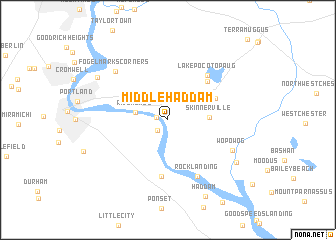 map of Middle Haddam