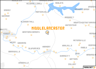 map of Middle Lancaster