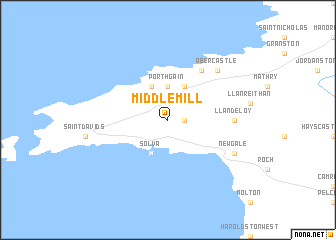 map of Middle Mill