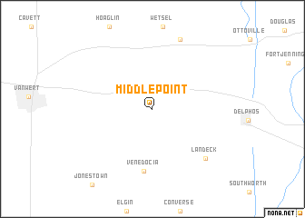 map of Middle Point