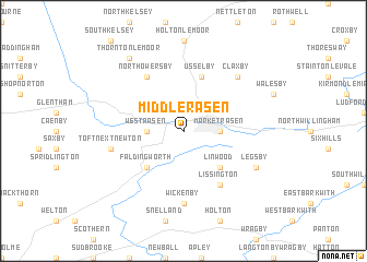 map of Middle Rasen