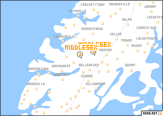 map of Middlesex