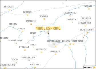 map of Middle Spring