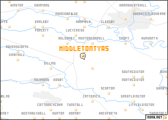 map of Middleton Tyas