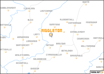 map of Middleton