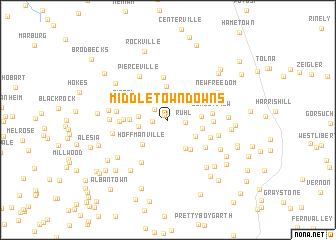 map of Middletown Downs