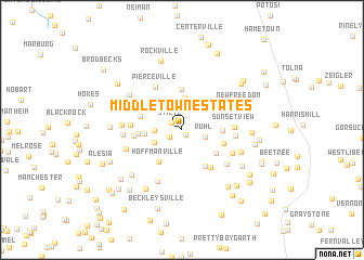map of Middletown Estates