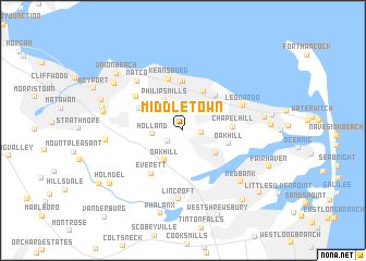 map of Middletown