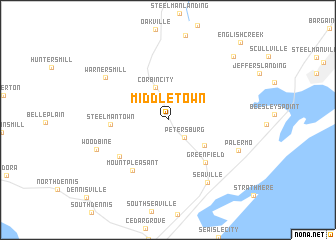 map of Middletown