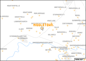 map of Middletown