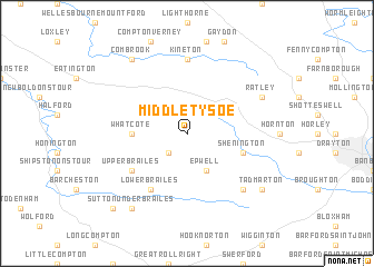 map of Middle Tysoe