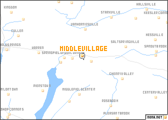 map of Middle Village