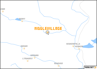 map of Middle Village