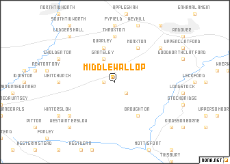 map of Middle Wallop