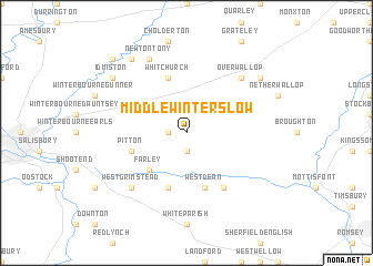 map of Middle Winterslow