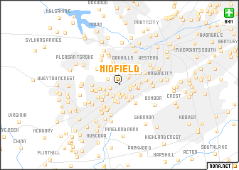 map of Midfield