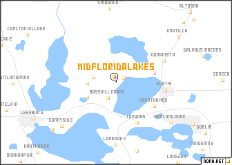 map of Mid Florida Lakes