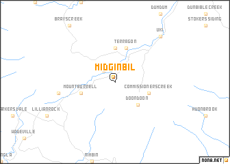 map of Midginbil