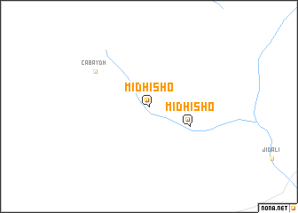 map of Midhisho
