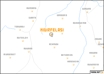 map of Midir Felasī