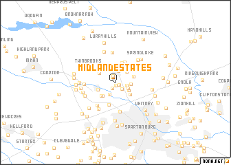 map of Midland Estates